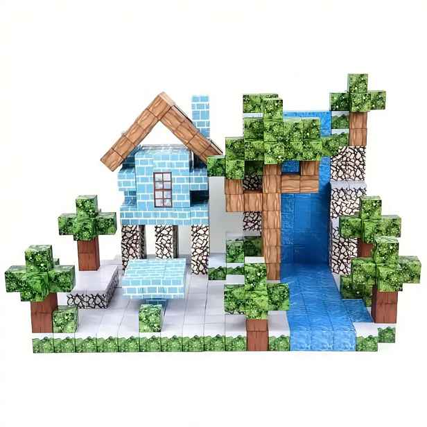 Toybit Magnetická stavebnice Minecraft Waterfall nature MSTB2449