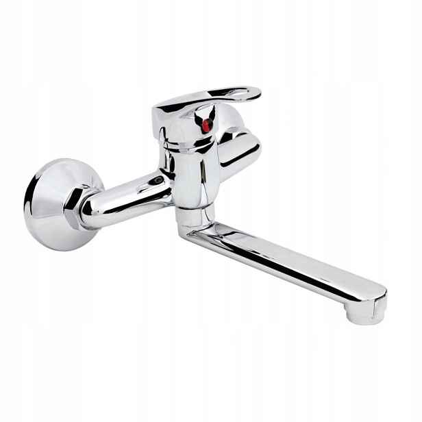 Umyvadlová Nástěnná Koupelnová Baterie Chromová Výhoda Pevný Baterie Hydroland