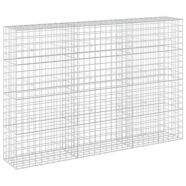 vidaXL Gabion s drátem 5 mm a síťkou 10x10 cm 300x50x200 cm