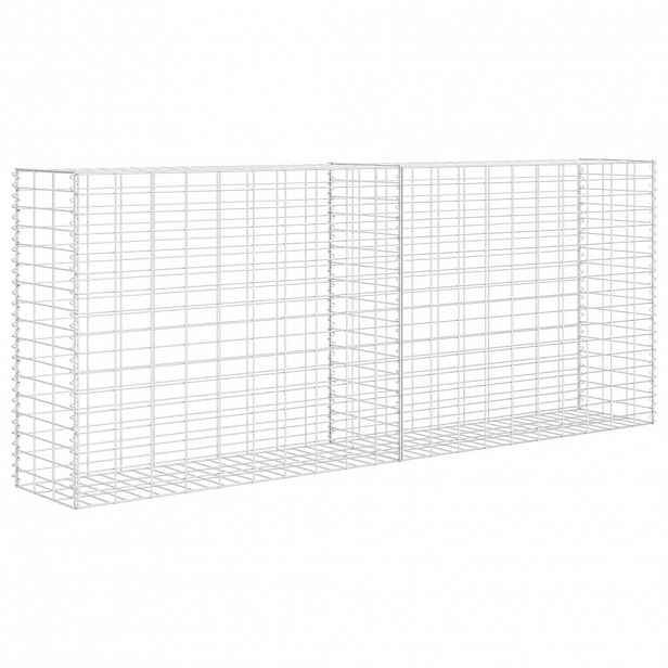 vidaXL Gabionový koš pozinkovaná ocel 85 x 30 x 200 cm
