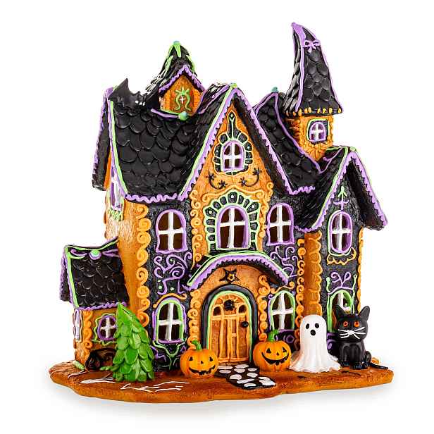 Lampion Domeček svítící svítí Dekorativní Led Halloween temnota pohádkový