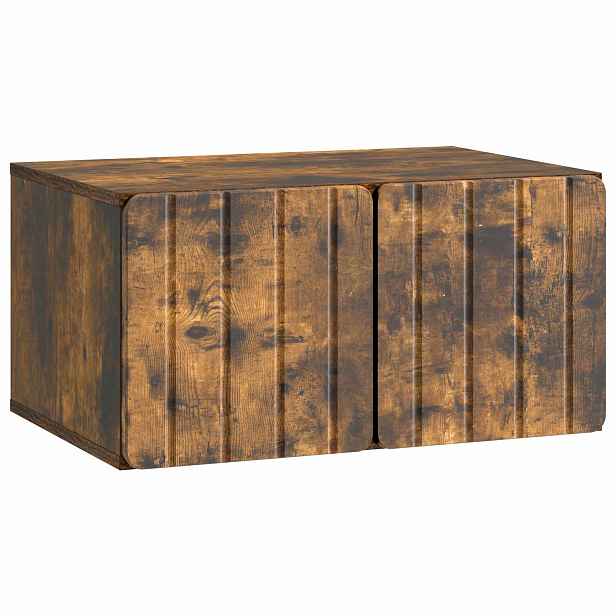 vidaXL Nástěnná TV skříň 59,5 x 41 x 30 cm Kouřový dub