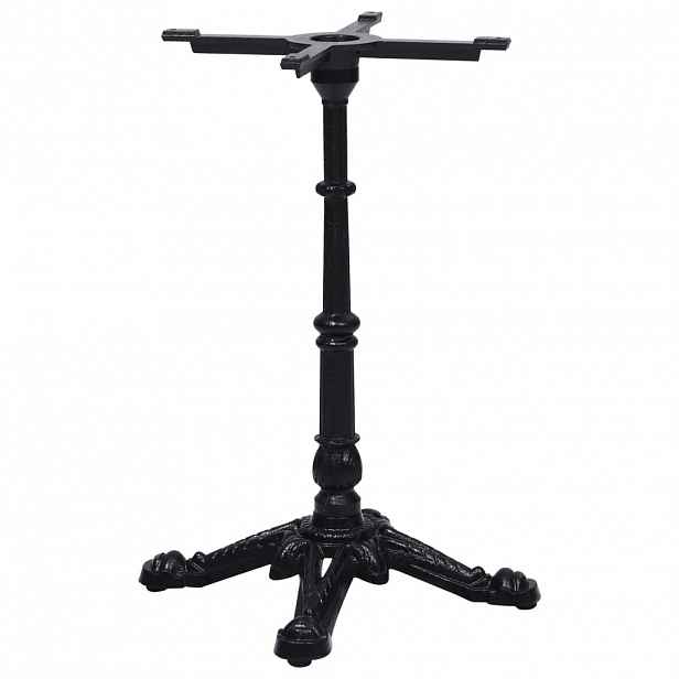 vidaXL Noha bistro stolu černá 52 x 52 x 72 cm litinová