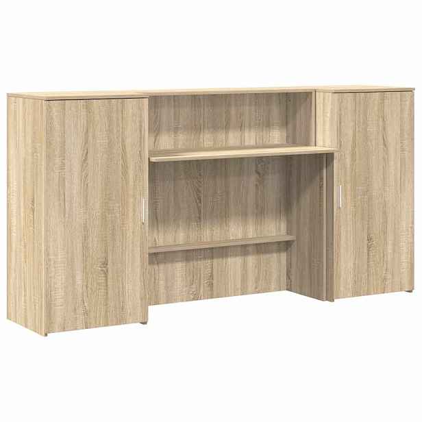vidaXL Recepční stůl dub sonoma 200x50x103,5 cm kompozitní dřevo
