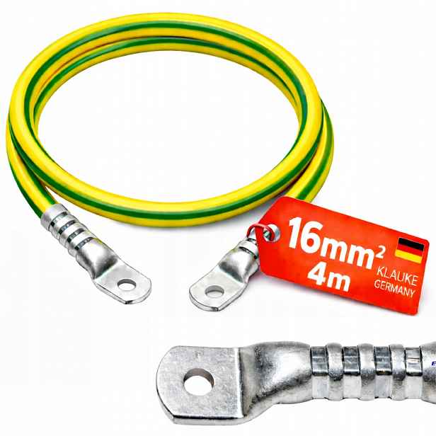4m Kabel Lgy Očková koncovka 16/8 Německo 16mm2 4m