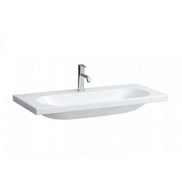 Laufen Lua - Umyvadlo nábytkové 46x100 cm, bez přepadu, otvor pro baterii, bílá H8100890001561