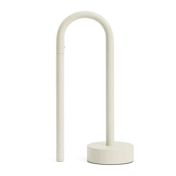 Slonovinová kovová LED stolní lampa (výška 30 cm) Bow – Kave Home