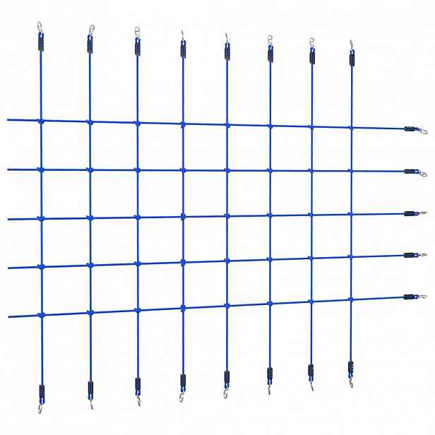 vidaXL Síť na šplhání 200 x 150 cm modrá