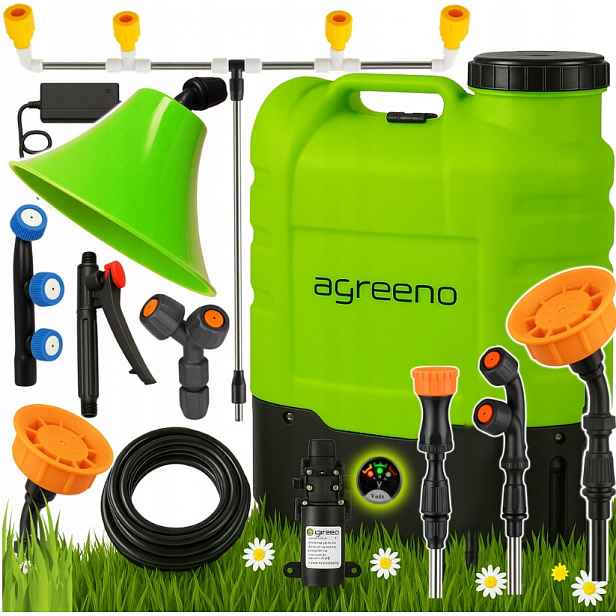 Akumulátorový Postřikovač elektrický na baterie automatický 16 l ag350