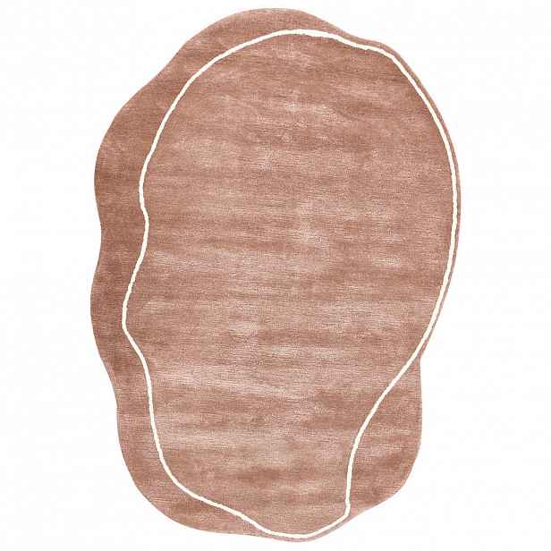 Beliani KOBEREC Hnědý 160/230 cm Viskóza Dera