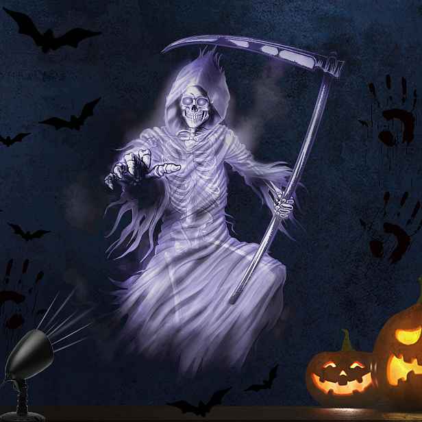 Projektor Halloween 3D Sklizeň Led Časovač IP44 Regulace 180°