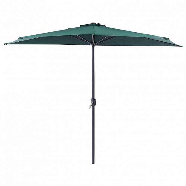 Beliani SLUNEČNÍK půlkulatý 270/100/235 cm zelený Galati