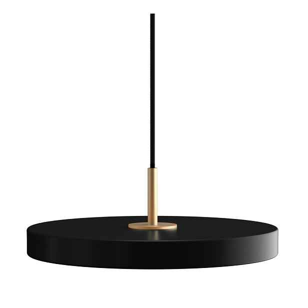 Černé LED závěsné svítidlo s kovovým stínidlem ø 31 cm Asteria Mini – UMAGE