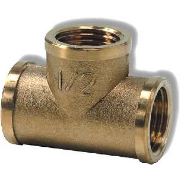 Ferro Mosazný T- kus 6/4" všechny závity vnitřní (1 1/2")