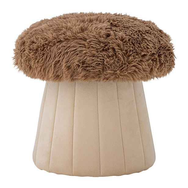 Hnědý/v přírodní barvě dětský puf Bertil – Bloomingville Mini
