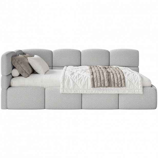 Selsey POSTEL PRO MLÁDEŽ Cloudy světle šedá 120 cm, buklé