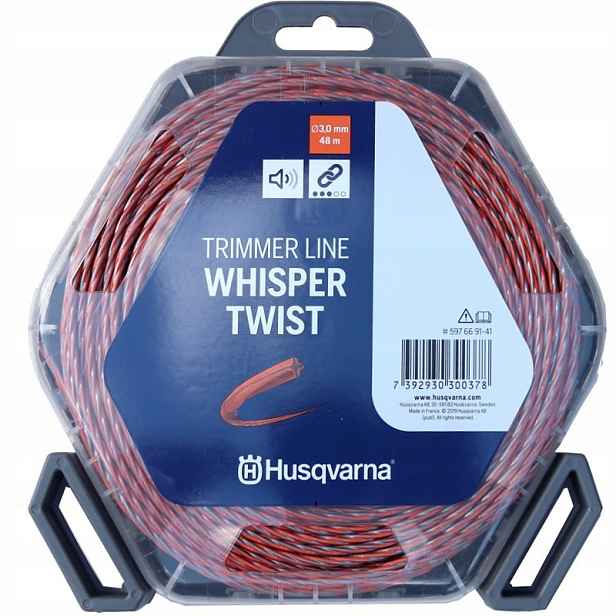 Struna Pro Kosu Vyžínače 3 mm x 48 m Husqvarna Šroubovací Whisper Twist