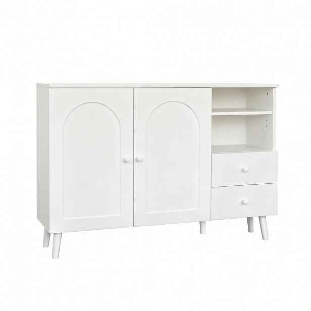 Urban Meuble KOMODA 118 cm s klenutými dvířky, 2 zásuvky, do obývacího pokoje