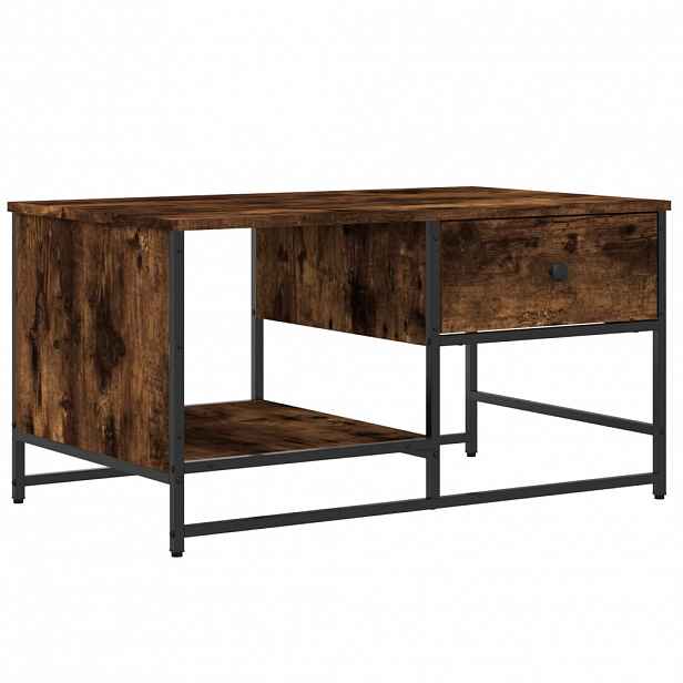 vidaXL Konferenční stolek kouřový dub 85,5x51x45 cm kompozitní dřevo