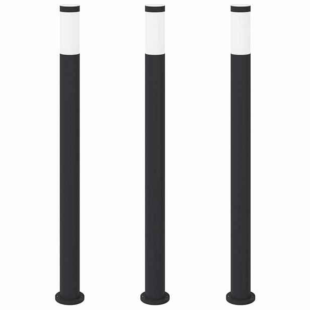 vidaXL Sloupková světla 3 ks 110 cm nerezová ocel IP44