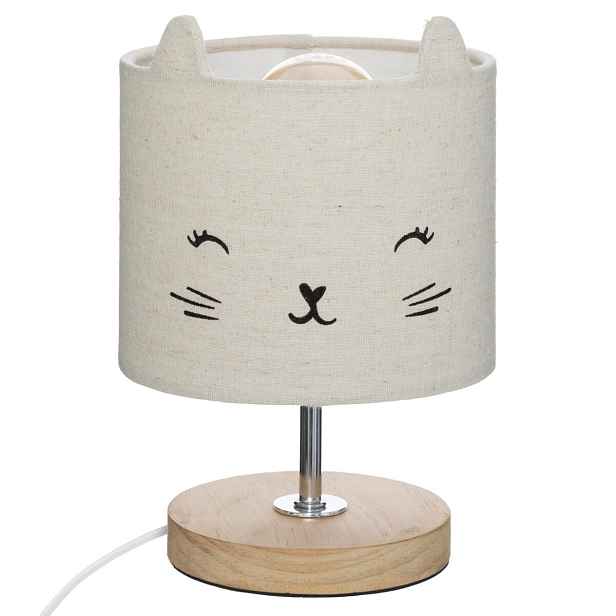 ATMOSPHERA Dětská noční lampa CAT krémová