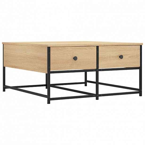 vidaXL Konferenční stolek dub sonoma 80 x 80 x 40 cm kompozitní dřevo