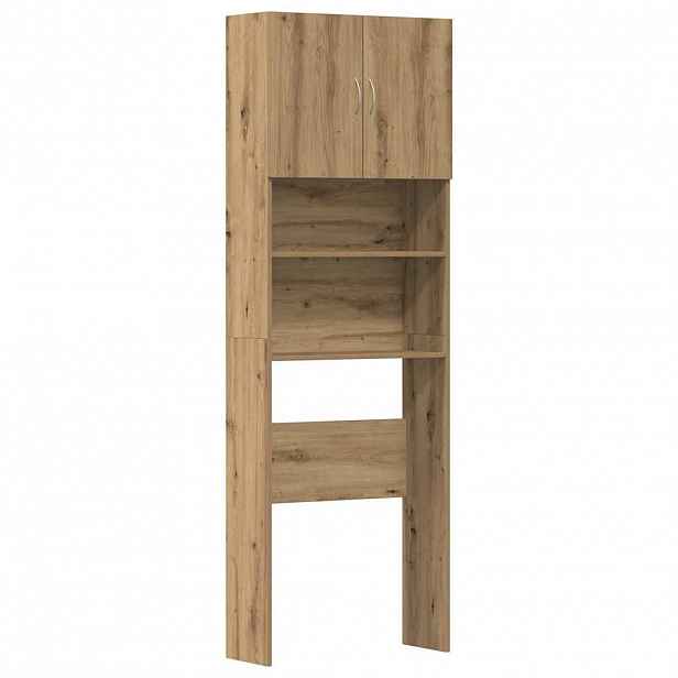 vidaXL Skříňka na pračku Artisan Oak 64x24x190 cm Dřevěná konstrukce