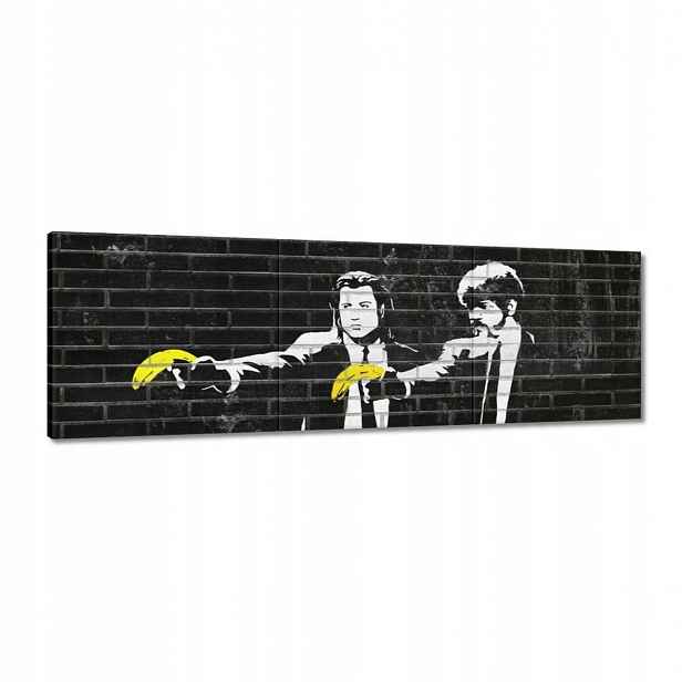 Obraz 150x50 Banksy Banana Fiction