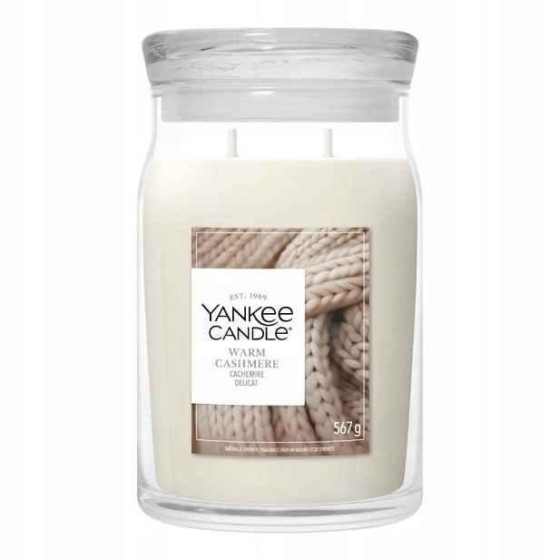 Yankee Candle Signature velká svíčka Warm Cashmere