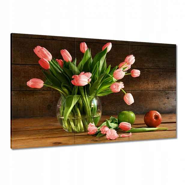 Obrazy 120x80 Červené tulipány