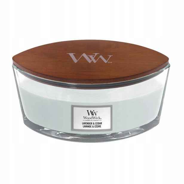 Lavender & Cedar – elipsa – svíčka WoodWick