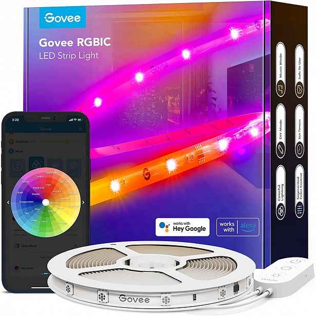 Led pásek Rgbic Pro 5 m WiFi Bluetooth Hudba Hlasové ovládání Govee
