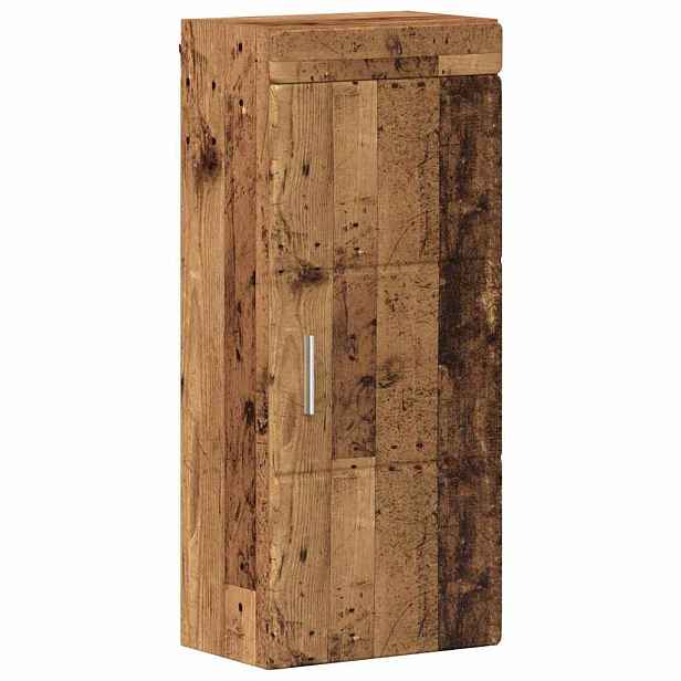 vidaXL Koupelnová nástěnná skříňka TULUM Staré dřevo 37 x 24,5 x 86 cm