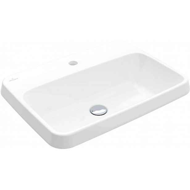 Villeroy & Boch Architectura - Umyvadlo zápustné, 60x45 cm, bez přepadu, otvor pro baterii, CeramicPlus, alpská bílá 5A6761R1