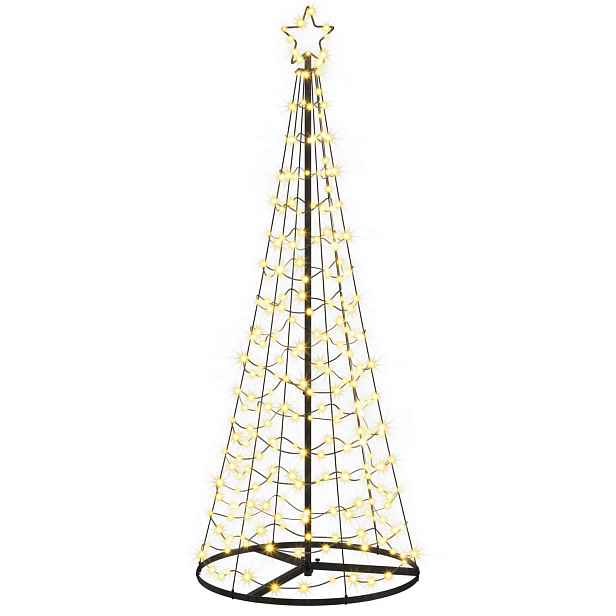 vidaXL LED spirálový vánoční stromek s podstavcem EKENAS 180 cm