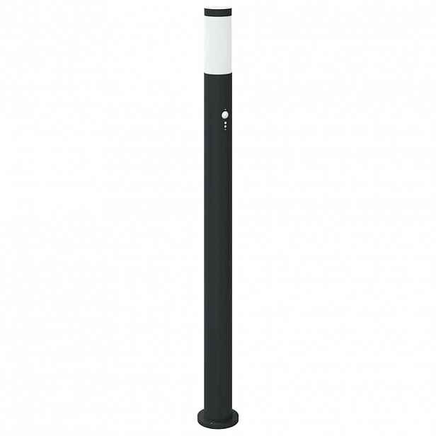 vidaXL Sloupkové svítidlo se senzorem 110 cm nerezová ocel IP44
