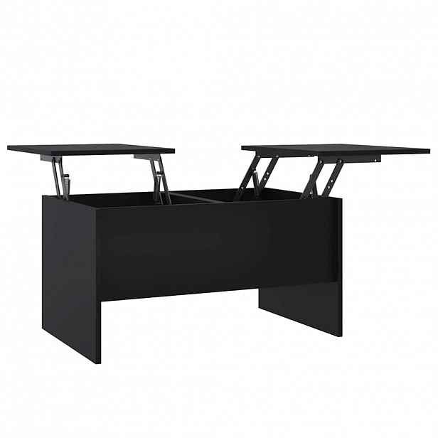 vidaXL Konferenční stolek černý 80 x 50 x 42,5 cm kompozitní dřevo