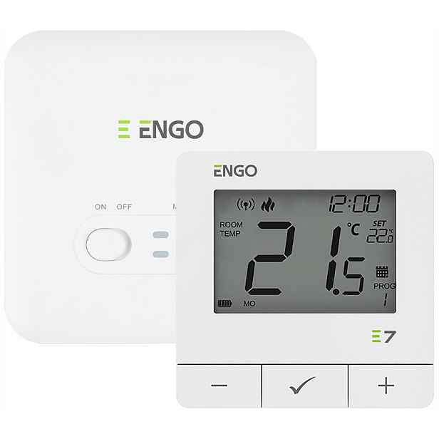Engo Regulátor Teploty, Programovatelný, Bezdrátový, Bílý