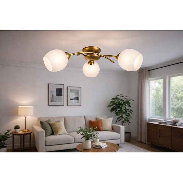 Euro-Lamp Stropní Svítidlo Ella 3 zlatá koňaková 3x60W Výrobce