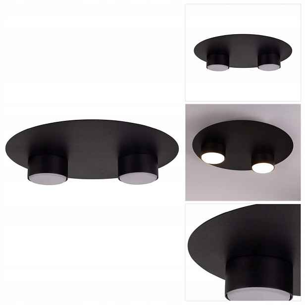 Stropní svítidlo černá Star moderní 2 zdroje nad obývací pokoj Sigma Lighting