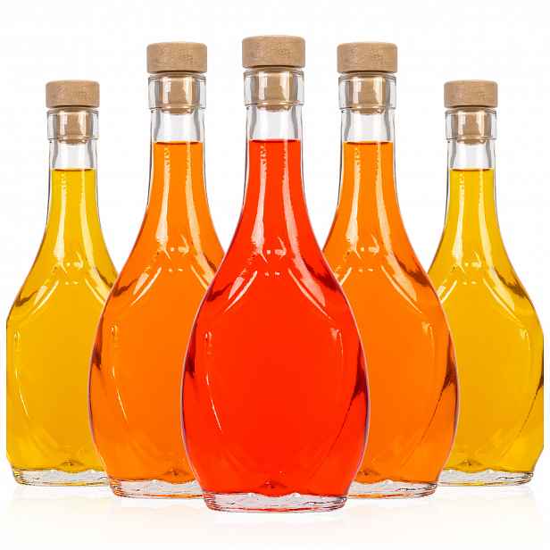 TEMU 5 ks lahviček 250 ml na víno, likéry, domácí destiláty, alkohol – sada lahviček s