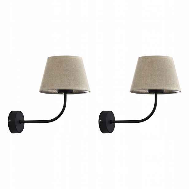Tk Lighting Sada 2 x nástěnné svítidlo Chicago Linen 4186