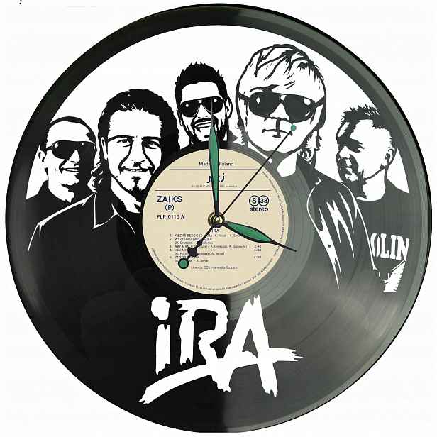 Ira Dárek Originální dekorace do domu Hodiny z vinylové desky