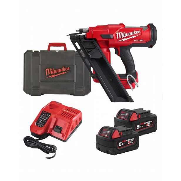 Akumulátorová hřebíkovačka Milwaukee M18 FFN-0C 18V Kufr 2x5.0 Ah nabíjení