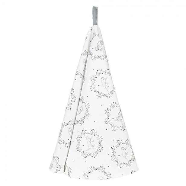 Kuchyňská kulatá utěrka s kočičkami Lovely Grey Cats - Ø 80 cm Clayre & Eef