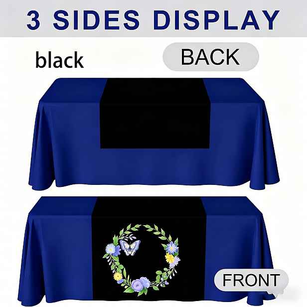 TEMU Přizpůsobitelné stolní vlajky a stolní bannery - Personalizovaný polyester vhodný pro stánky, svatby, narozeniny, tržní stánky - Vícebarevné a