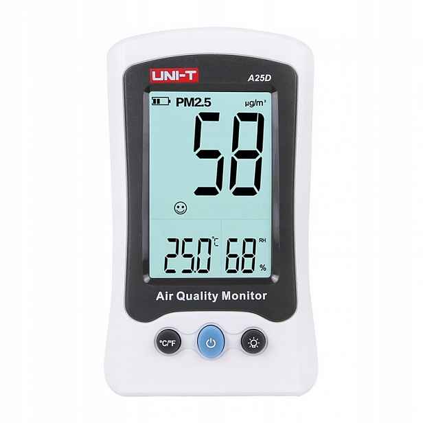 Uni-t A25D Digitální měřič kvality vzduchu, vlhkosti a teploty PM2.5