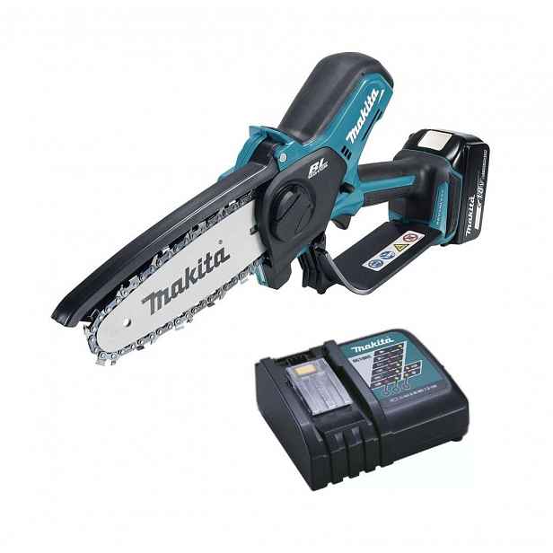Makita - 18V AKU prořezávací řetězová pila, 15 cm, 1x aku 5,0 Ah Li-ion LXT, nabíječka DUC150RT01