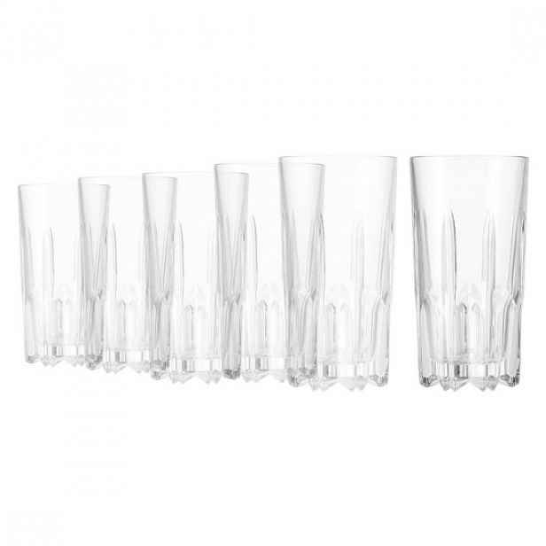 Sada 6 sklenic na long drink, vyrobeno ze skla, 330 ml, "Excalibur" -