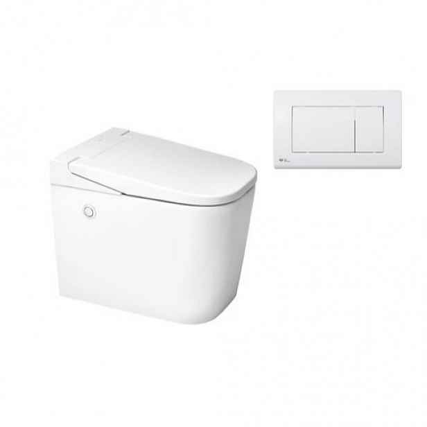 Ultimax stojící WC s technologií OptimFlush včetně nádržky a nástěnného tlačítka SATOFSHFS3.B20